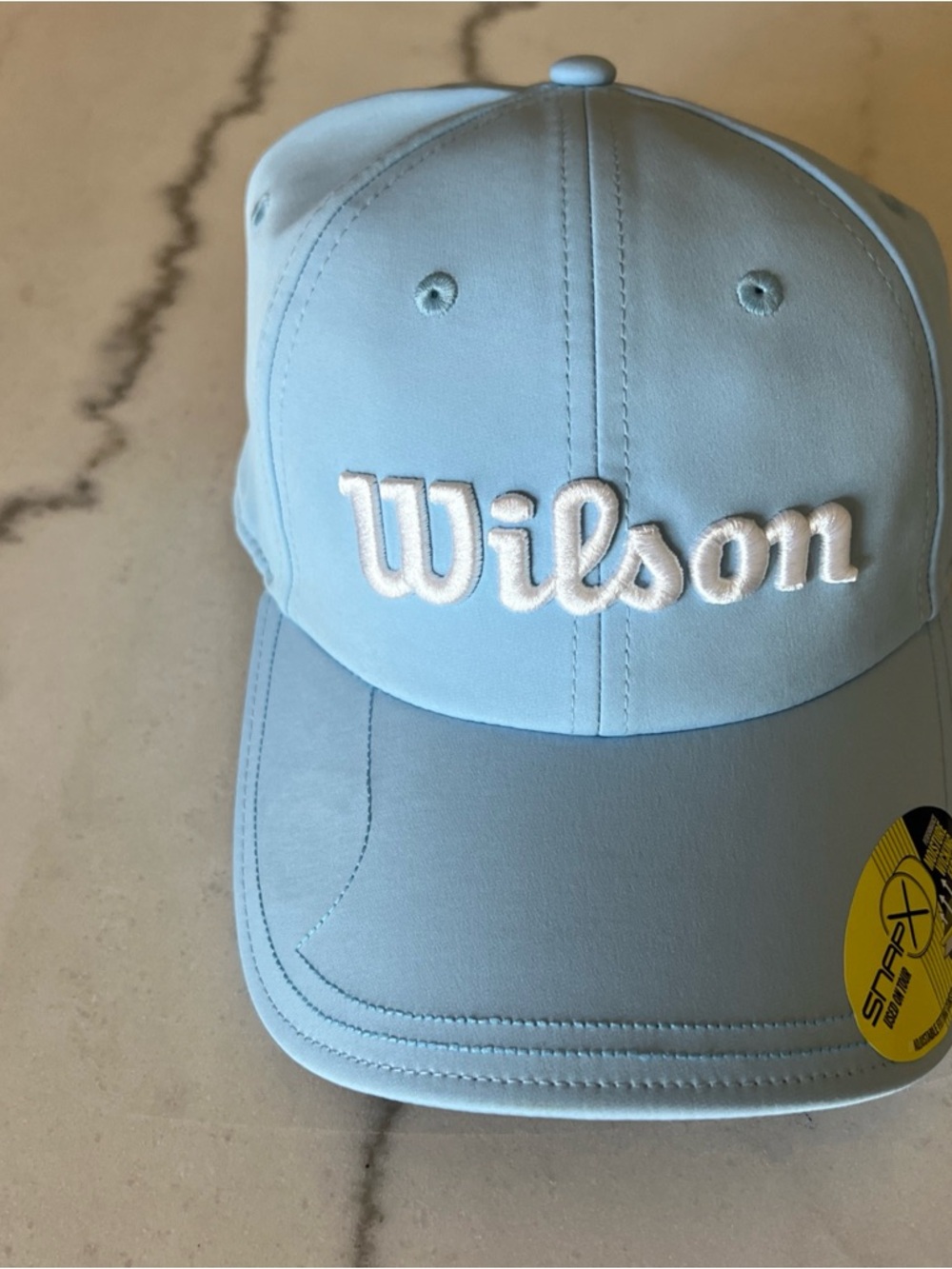 Wilson Sky Blue Golf Hat with White Script Logo